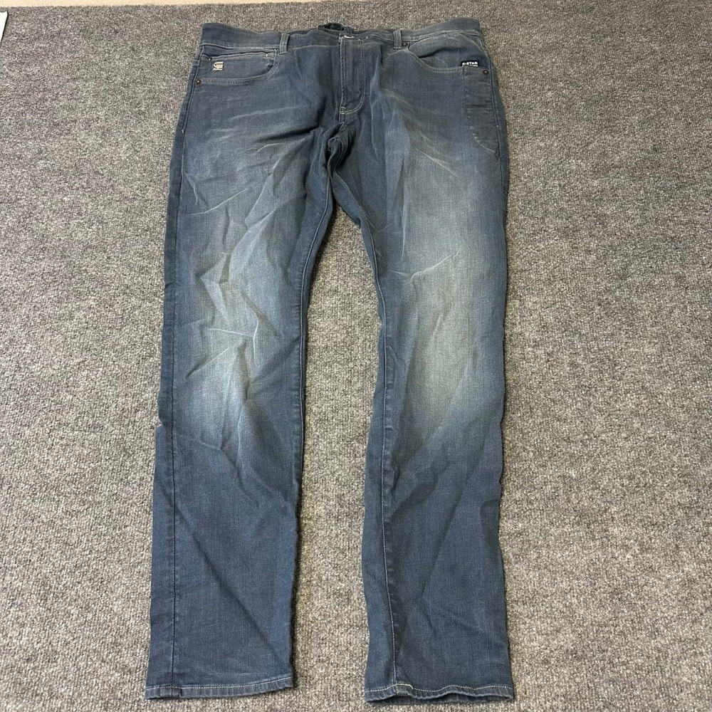 G-Star Raw Jeans Mens Size 35 Lancet Skinny Blue Premium Italian Fabric Denim